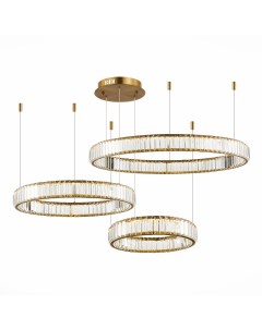 Люстра подвесная SL1622.313.03 латунь/прозрачный (1*122Вт, 4000К, LED) St luce