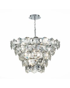 Люстра подвесная SL1631.103.09 хром/прозрачный (9*40Вт, E14) St luce