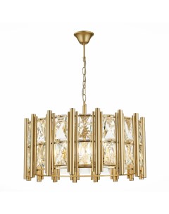 Люстра подвесная SL1623.203.08 шампань/шампань, прозрачный (8*40Вт, E14) St luce