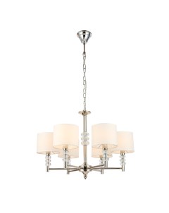 Люстра подвесная SL1751.103.06 никель/белый (6*40Вт, E14) St luce