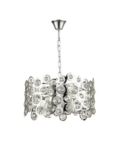 Светильник подвесной SL1103.103.08 хром/прозрачный, хром (8*60Вт, E14) St luce