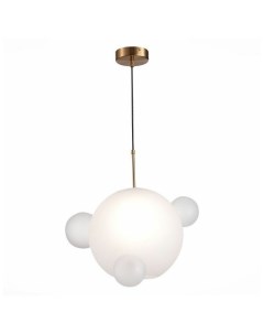 Светильник подвесной SL1133.503.01 латунь/белый (1*60Вт, Е27) St luce
