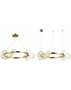 Светильник подвесной SL1165.303.15 бронза/коньячный (15*5Вт, G4) St luce