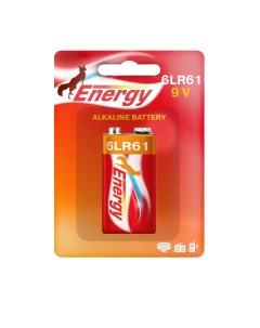 Батарейка 6LR61 Крона 6LR61 BL 1 Energy