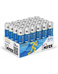 Батарейка AAA LR03 Алкалайн 24 шт Шоубокс Mirex