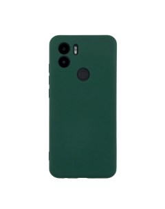 Чехол для Redmi A1 Plus бампер AT Silicone case темно зеленый Digitalpart
