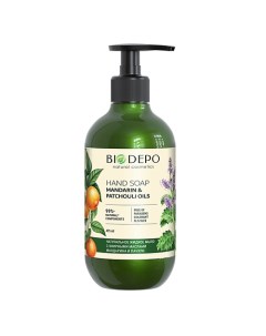 Жидкое мыло натуральное с эфирными маслами мандарина и пачули Biodepo