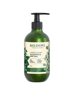 Жидкое мыло натуральное с эфирными маслами эвкалипта и мяты Biodepo