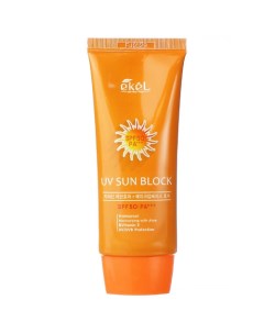 Крем солнцезащитный с Алоэ и витамином Е SPF50 PA Sun Block Waterproof 70 Ekel