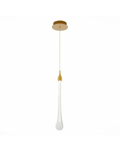 Светильник подвесной SL6103.203.01 золотистый/прозрачный (1*3Вт, 4000К, LED) St luce