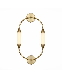 Светильник настенный (бра) SL6004.301.02 латунь/белый (2*4Вт, 3000К, LED) St luce