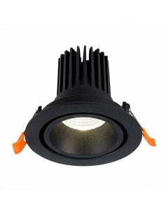 Светильник встраиваемый светодиодный ST705 438 10 IP20 черный черный 1 10Вт 3000K LED St luce