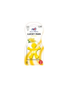 Ароматизатор на полимерной основе LUCKY MAN Lemon Real fresh