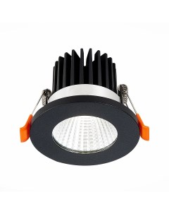 Светильник встраиваемый светодиодный ST704 438 10 IP20 черный черный 1 10Вт 3000K LED St luce