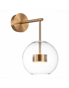 Светильник настенный (бра) SL1133.201.01 латунь/прозрачный (1*14Вт, 3000К, LED) St luce