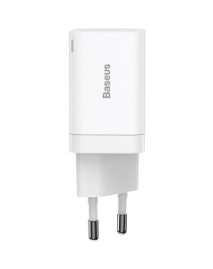 Сетевое зарядное устройство Baseus CCSUPP-E02 Super Si Pro Quick Charger C+U 30W EU White