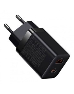 Сетевое зарядное устройство Baseus CCSUPP-E01 Super Si Pro Quick Charger C+U 30W EU Black