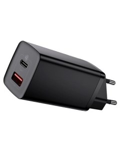 Сетевое зарядное устройство Baseus CCGAN2L-B01 GaN2 Lite Quick Charger Type-C+USB 65W Black
