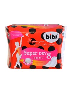 Прокладки для критических дней Super Dry 8 Bibi
