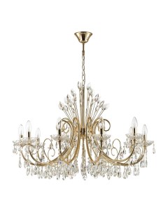 Светильник подвесной VERSIA 4977/10 зол./хрусталь (10*40Вт, E14) Odeon light