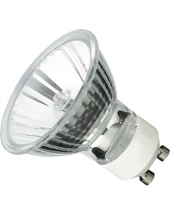 Лампа галоген JCDRC 230В 50W GU10 с алюм отраж и защит стеклом Акцент