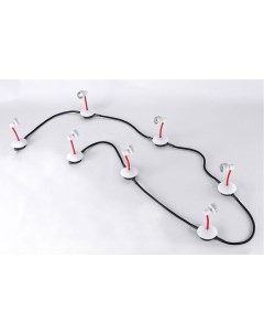 Трековая система в сборе Loft Bay Shore GRLSP-9818-07 (7*5,5Вт, GU10) Lussole