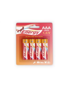 Батарейки LR03 AAA BL 4 LR03 AAA 4шт Energy