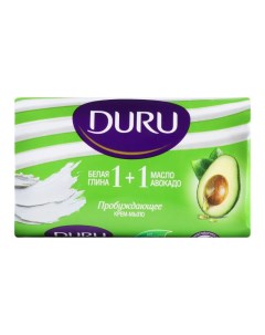1 1 крем мыло белая глина масло авокадо 80г Duru