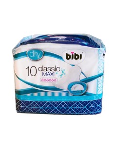 Прокладки для критических дней Classic Maxi Dry 10 Bibi
