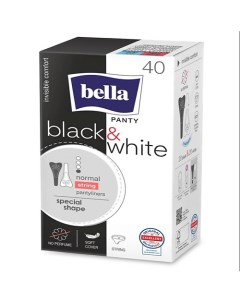 Прокладки ежедневные супертонкие Panty Slim Black White 1 Bella