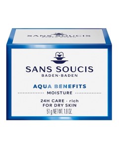 Крем для 24 часового ухода Aqua Benefits для сухой кожи 50 Sans soucis baden·baden