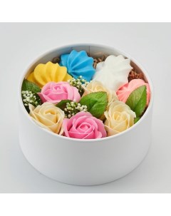 Мыло ручной работы Цветочная композиция из роз в коробке 250 Skuina