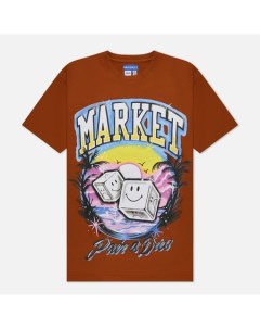 Мужская футболка Smiley Pair Of Dice цвет оранжевый размер L Market