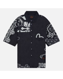 Мужская рубашка Seagull Embroidered Kamon Decorative Print Evisu