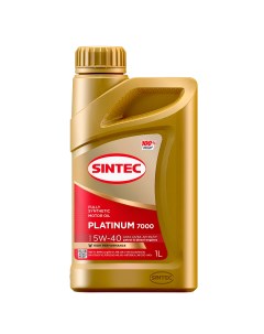 Масло моторное синтетическое PLATINUM SAE 5W 40 API SN CF 1л Sintec
