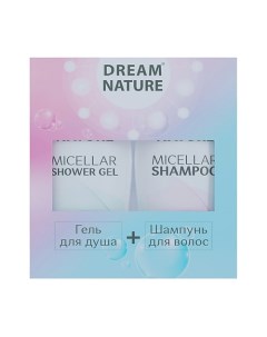 Подарочный набор для женщин 3 мицеллярный шампунь и гель для душа Dream nature