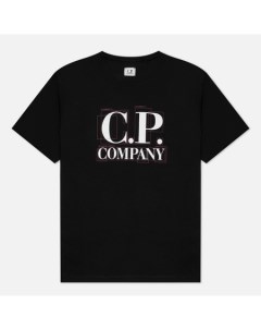 Мужская футболка 30 1 Jersey Large Graphic Logo C.p. company
