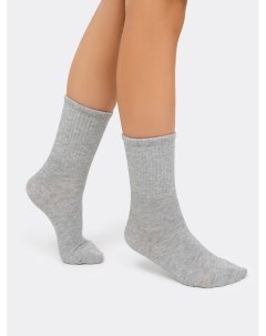 Детские высокие носки в оттенке серый меланж Mark formelle