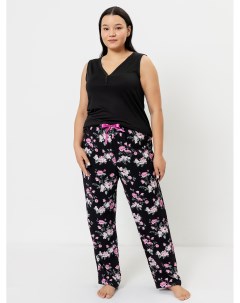 Комплект женский джемпер брюки в цвете фуксия на черном Mark formelle