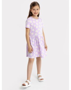 Платье в фиолетовом цвете с рисунком ромашек для девочек Mark formelle