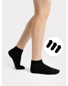 Набор 3 шт носков мужских укороченных черных Mark formelle