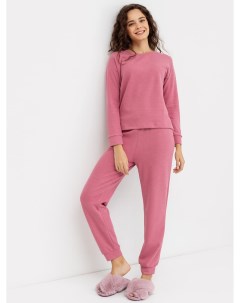 Трикотажный комплект джемпер и брюки в розовом цвете Mark formelle