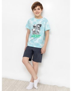 Хлопковый комплект для мальчиков футболка и шорты Mark formelle