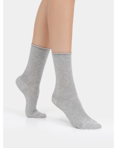 Женские высокие носки в цвете серый меланж Mark formelle