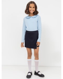 Юбка шорты синего цвета в ёлочку для девочек Mark formelle