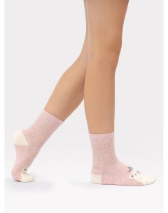 Детские носки с махровой стопой в расцветке розовый меланж Mark formelle