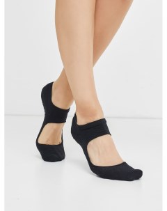 Женские короткие носки для йоги черного цвета Mark formelle