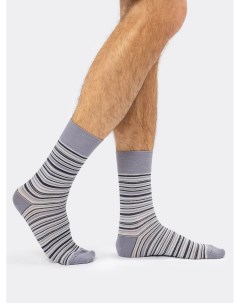 Высокие носки мужские с рисунком в виде тонких полосок Mark formelle