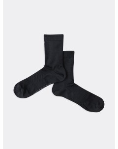 Спортивные высокие мужские носки из пряжи Coolmax черного цвета Mark formelle