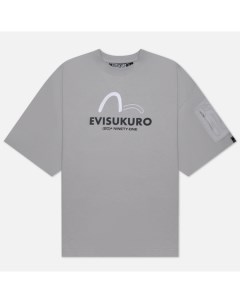 Мужская футболка kuro Back Multi Branding Logo Evisu